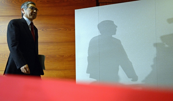 2013年4月4日，日本東京，日本央行行長(zhǎng)黑田東彥。