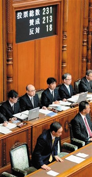 27日，日本國(guó)會(huì)參議院公布新建“國(guó)家安全保障會(huì)議”法案投票結(jié)果。