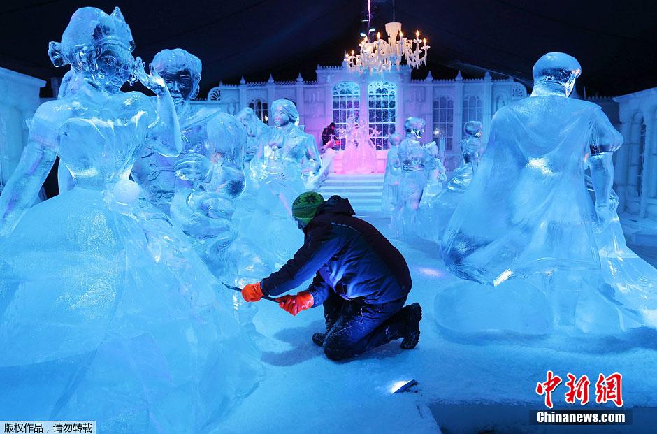 比利時(shí)舉辦冰雕節(jié) 美輪美奐令人神往 比利時(shí)舉辦冰雕節(jié) 美輪美奐令人神往