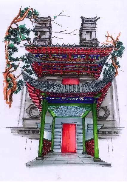 明艷的紅、生機(jī)的綠、深沉的藍(lán)、古樸的灰，足見(jiàn)博雅樓的獨(dú)特韻味。