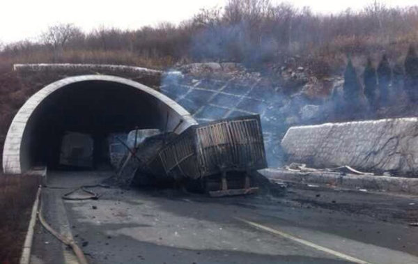 圖為事故現(xiàn)場。