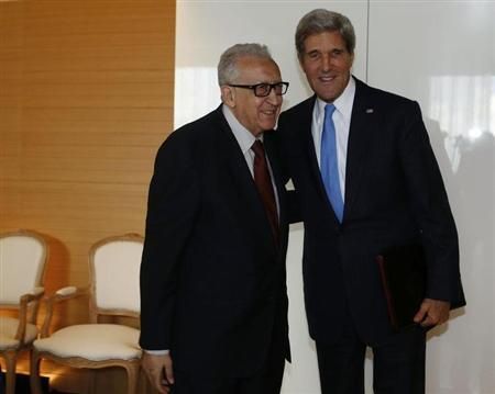 聯(lián)合國-阿盟敘利亞問題特使卜拉西米12日與克里進行會談。