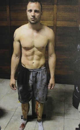 “刀鋒戰(zhàn)士”皮斯托瑞斯過(guò)失槍殺女友現(xiàn)場(chǎng)照片。