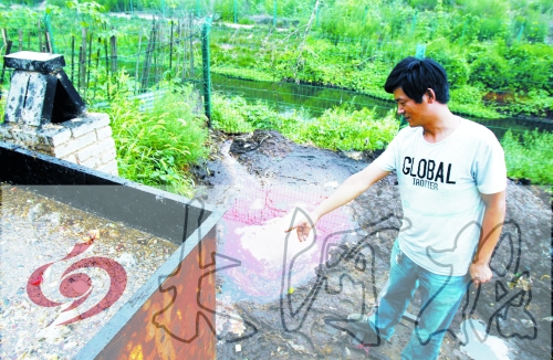 煉油點將骯臟、臭氣熏人的廢水直接排入溝渠。