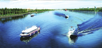 通州大運河已成為人們休閑的好去處。