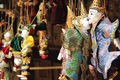 曼德勒的木偶。圖/顧樂(lè)曉