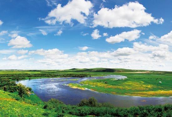 　　抻直后長度超過黃河10倍的莫日格勒河?！? complete=