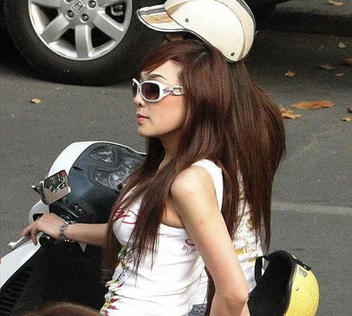 越南女孩的現(xiàn)代生活。