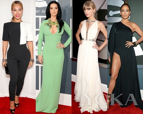 碧昂斯、凱蒂·佩里、泰勒·史薇芙特、珍妮弗·洛佩茲