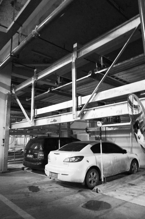 蘇荷立體式公共停車場去年12月開始使用，有384個車位。