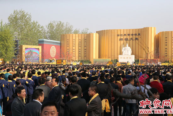 拜祖大典會場。映象網(wǎng)記者 邵恰 攝