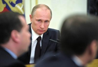 ▲3月21日，在俄羅斯首都莫斯科克里姆林宮，俄羅斯總統(tǒng)普京出席聯(lián)邦安全委員會會議。