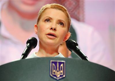 25日，在大選中得票率大幅落后的季莫申科舉行新聞發(fā)布會。