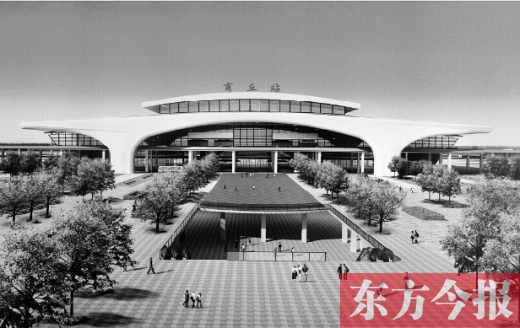 商合杭高鐵商丘站效果圖，暢想一下未來的俏模樣吧 資料圖片