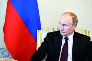 普京時(shí)隔10天來首次公開露面，3月16日，他在圣彼得堡會(huì)見吉爾吉斯斯坦總統(tǒng)阿坦巴耶夫。