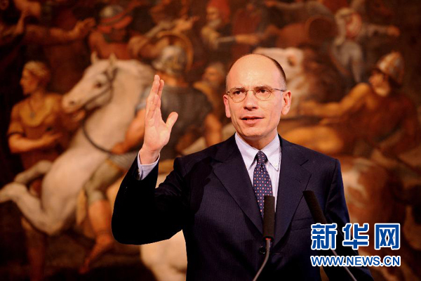  2月13日，意大利政府總理恩里科·萊塔宣布辭職。