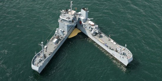 德軍神奇吸油船造型如“剪刀”