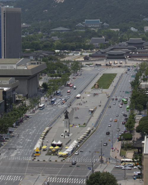 MERS疫情蔓延 韓國(guó)首爾鬧市成為空城