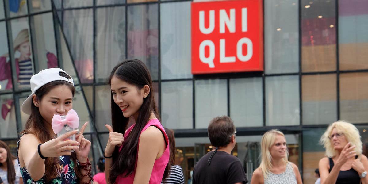 北京市民三里屯優(yōu)衣庫扎堆拍照