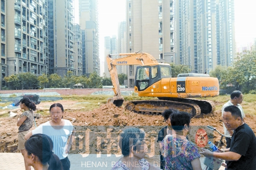 昨天，由于附近居民抗議，紅旗變電站項目再次停工