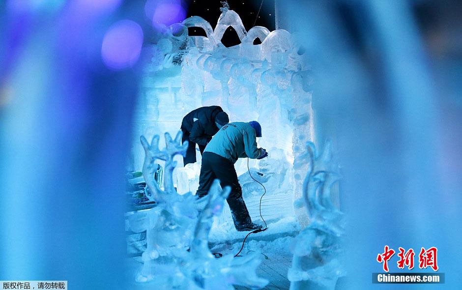 比利時(shí)舉辦冰雕節(jié) 美輪美奐令人神往 比利時(shí)舉辦冰雕節(jié) 美輪美奐令人神往