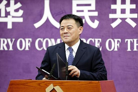 商務(wù)部發(fā)言人孫繼文。資料圖