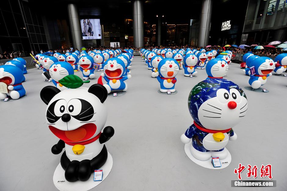 圖為在成都亮相的哆啦A夢(mèng)。