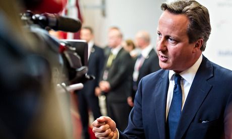 　資料圖：英國首相卡梅倫。