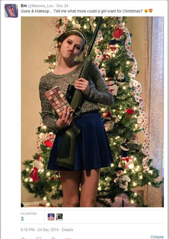 英媒盤(pán)點(diǎn)熱門(mén)圣誕禮物 送槍成新潮流(組圖) 英媒盤(pán)點(diǎn)熱門(mén)圣誕禮物 送槍成新潮流(組圖)