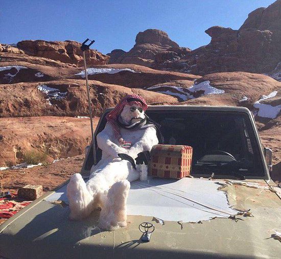 　一位宗教學者稱堆雪人褻瀆伊斯蘭教，引發(fā)眾多網(wǎng)友不滿。（網(wǎng)頁截圖）