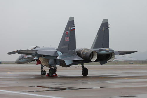 俄羅斯蘇-35飛機(jī) 新華社發(fā) 俄羅斯蘇-35飛機(jī) 新華社發(fā)