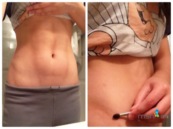 蔡依林 你的馬甲線“脫妝”了！