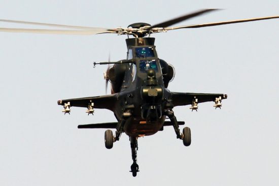 資料圖：解放軍武直-10攻擊直升機(jī)。